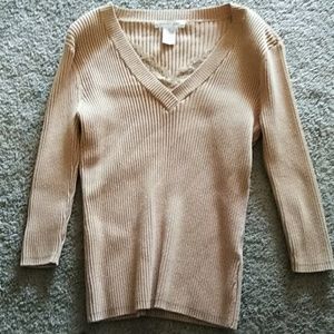 August silk brown long sleeve